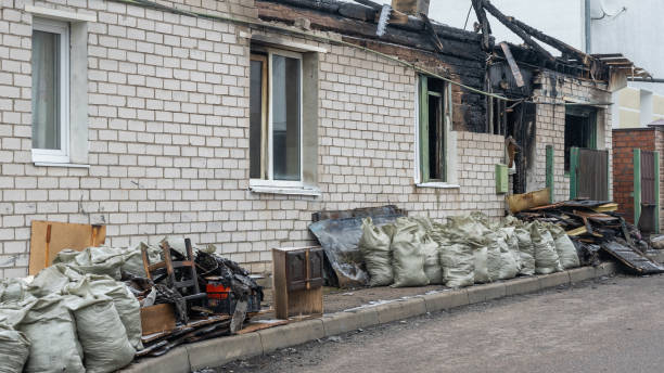 Professional Fire Damage Removal technician working in Dublin, TX